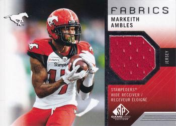2021 SP Game Used CFL - Fabrics #MA Markeith Ambles Front