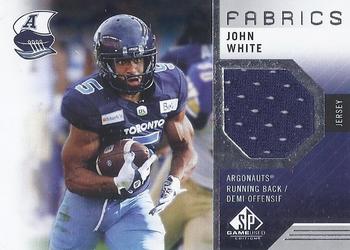 2021 SP Game Used CFL - Fabrics #WH John White Front