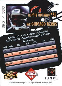 1996 Collector's Edge - Holofoil #29 Curtis Conway Back