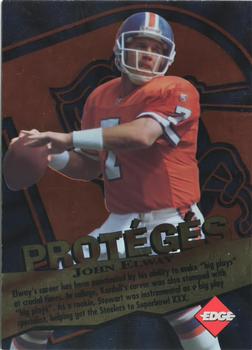 1996 Collector's Edge - Proteges #4 Kordell Stewart / John Elway Front