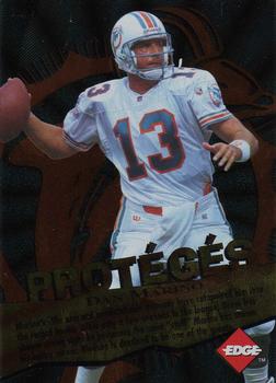 1996 Collector's Edge - Proteges #7 Dan Marino / Drew Bledsoe Front