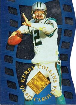 1996 Collector's Edge Advantage - Crystal Cuts Silver #CC17 Kerry Collins Front