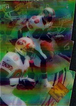 1996 Collector's Edge Advantage - Edge Video Shop at Home Die Cut #V12 Jerry Rice Front