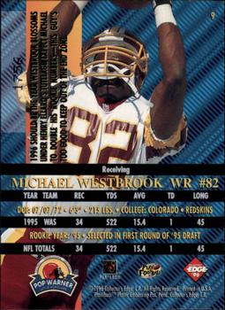 1996 Collector's Edge Advantage - Perfect Play Foils #9 Michael Westbrook Back