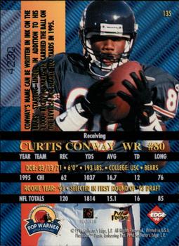 1996 Collector's Edge Advantage - Perfect Play Foils #135 Curtis Conway Back