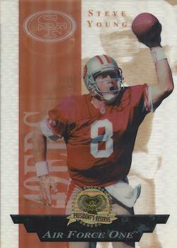1996 Collector's Edge President's Reserve - Air Force One Jumbos #3 Steve Young Front