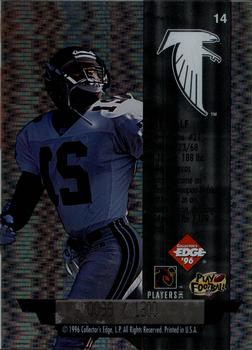 1996 Collector's Edge President's Reserve - Air Force One Jumbos #14 Eric Metcalf Back
