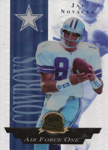 1996 Collector's Edge President's Reserve - Air Force One Jumbos #33 Jay Novacek Front