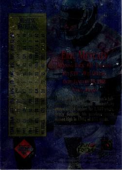 1996 Collector's Edge President's Reserve - Honor Guard #HG28 Eric Metcalf Back