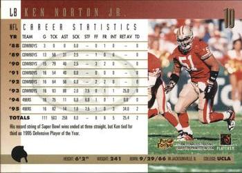 1996 Donruss - Press Proofs #10 Ken Norton Jr. Back