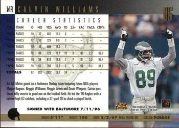 1996 Donruss - Press Proofs #85 Calvin Williams Back