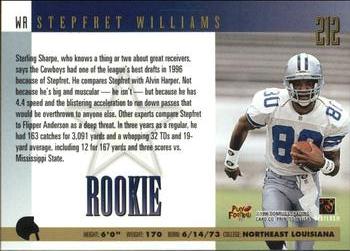 1996 Donruss - Press Proofs #212 Stepfret Williams Back
