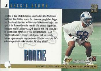 1996 Donruss - Press Proofs #218 Reggie Brown Back