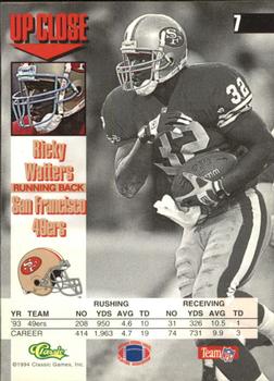 1994 Images #7 Ricky Watters Back