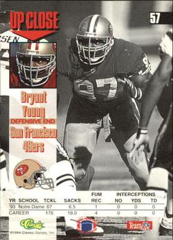 1994 Images #57 Bryant Young Back