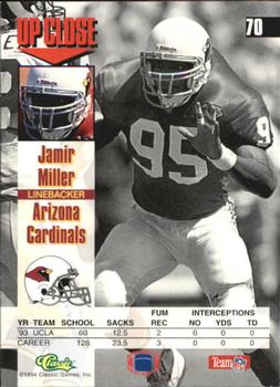 1994 Images #70 Jamir Miller Back