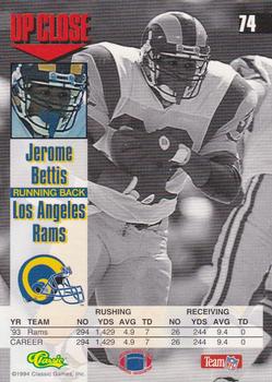 1994 Images #74 Jerome Bettis Back