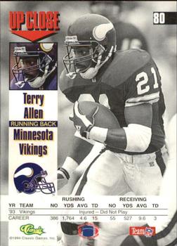 1994 Images #80 Terry Allen Back