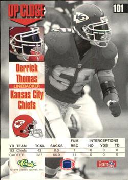 1994 Images #101 Derrick Thomas Back