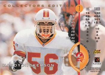 1996 Leaf - Collector's Edition #7 Hardy Nickerson Back