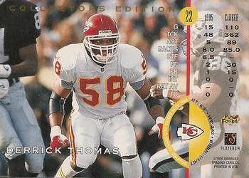 1996 Leaf - Collector's Edition #22 Derrick Thomas Back