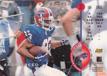 1996 Leaf - Collector's Edition #37 Andre Reed Back