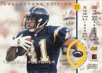 1996 Leaf - Collector's Edition #111 Terrell Fletcher Back