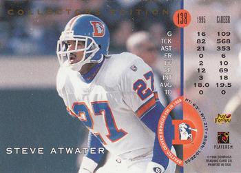 1996 Leaf - Collector's Edition #138 Steve Atwater Back