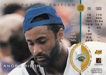 1996 Leaf - Collector's Edition #139 Andre Rison Back