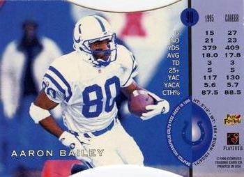 1996 Leaf - Press Proofs #90 Aaron Bailey Back