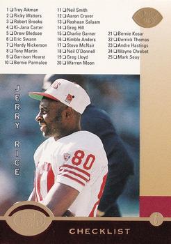 1996 Leaf - Red #188 Jerry Rice Front