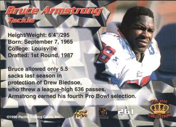 1996 Pacific - Blue #261 Bruce Armstrong Back