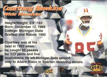 1996 Pacific - Blue #424 Courtney Hawkins Back