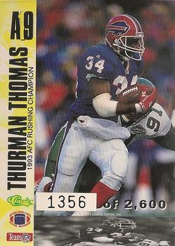 1994 Images - All-Pro #A19 Thurman Thomas Back