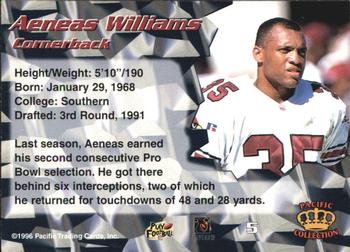 1996 Pacific - Red #5 Aeneas Williams Back