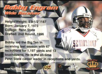 1996 Pacific - Red #82 Bobby Engram Back