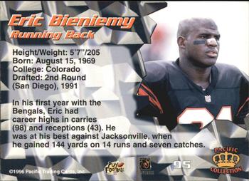 1996 Pacific - Red #95 Eric Bieniemy Back