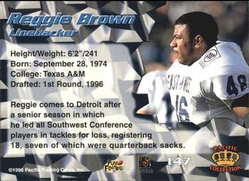 1996 Pacific - Red #147 Reggie Brown Back
