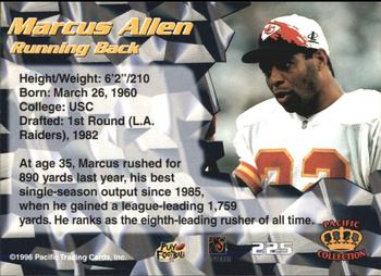 1996 Pacific - Red #225 Marcus Allen Back