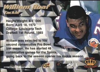 1996 Pacific - Red #273 Willie Roaf Back