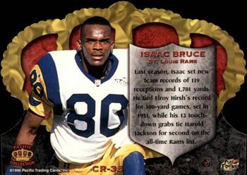 1996 Pacific Crown Royale - Blue #CR-35 Isaac Bruce Back