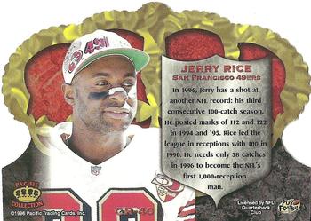 1996 Pacific Crown Royale - Blue #CR-40 Jerry Rice Back
