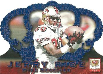 1996 Pacific Crown Royale - Blue #CR-40 Jerry Rice Front