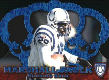 1996 Pacific Crown Royale - Blue #CR-120 Marshall Faulk Front