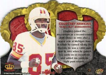 1996 Pacific Crown Royale - Blue #CR-134 Courtney Hawkins Back