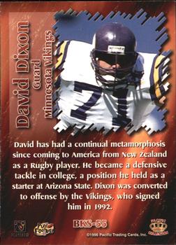 1996 Pacific Dynagon - Best Kept Secrets #BKS-55 David Dixon Back