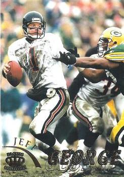 1996 Pacific Gridiron - Gold #8 Jeff George Front