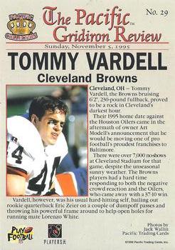 1996 Pacific Gridiron - Gold #29 Tommy Vardell Back