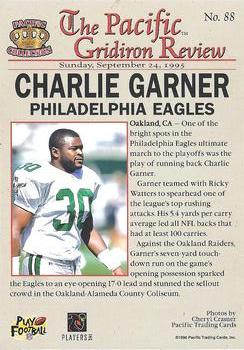 1996 Pacific Gridiron - Gold #88 Charlie Garner Back