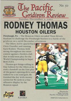 1996 Pacific Gridiron - Platinum #50 Rodney Thomas Back